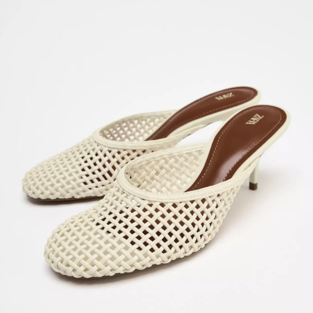Zara Braided Mule Heels